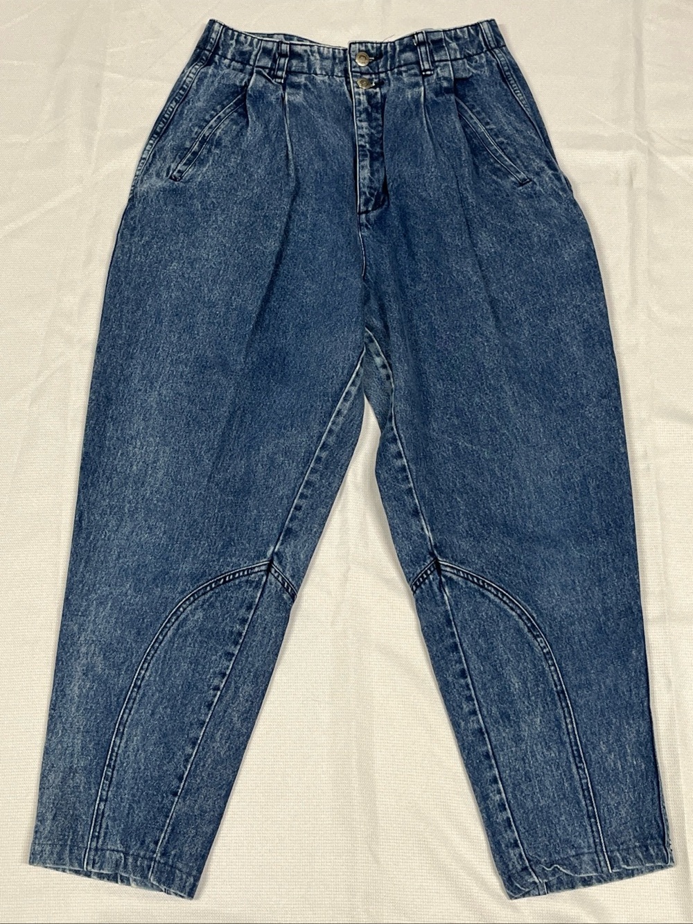 Vintage Outback Red Women's Jeans Double Button Waist Pleated Tapered Size 12